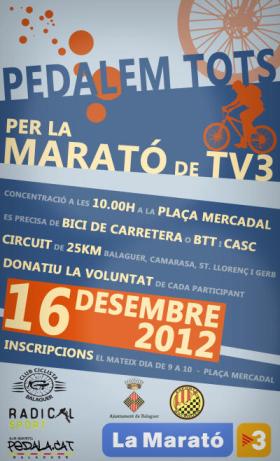 Pedalada Balaguer Marato TV3 2012